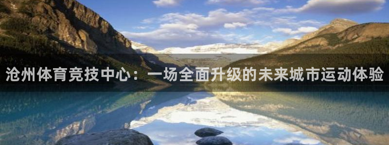 yy易游官方正版app官方：沧州体育竞技中心：一场全