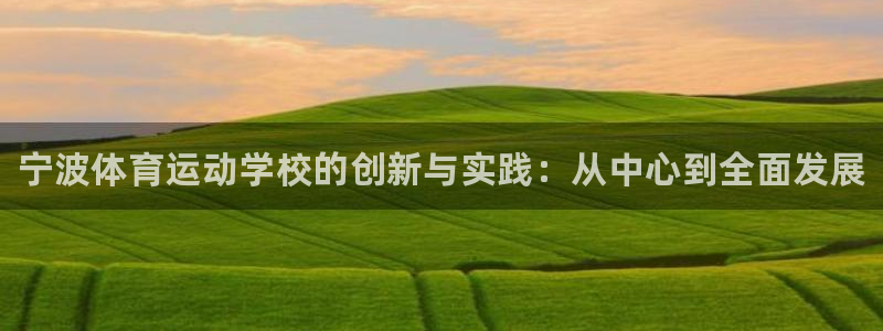 yy易游官网下载平台：宁波体育运动学校的创新与实践：从中心到