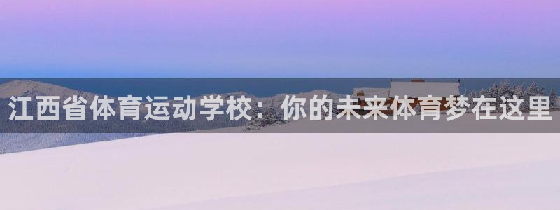 yy易游官方正版app五金厂：江西省体育运动学校：你的未来体